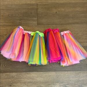 Colorful Rainbow Tutu Skirts Toddler Size